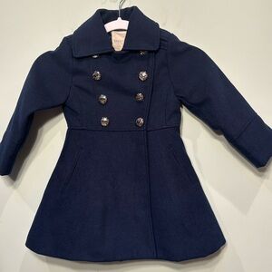 Copper Key navy blue pearl coat Size 2/3